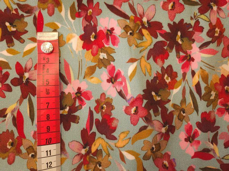 Viskosestoff mit Elastan, Blumen - 1