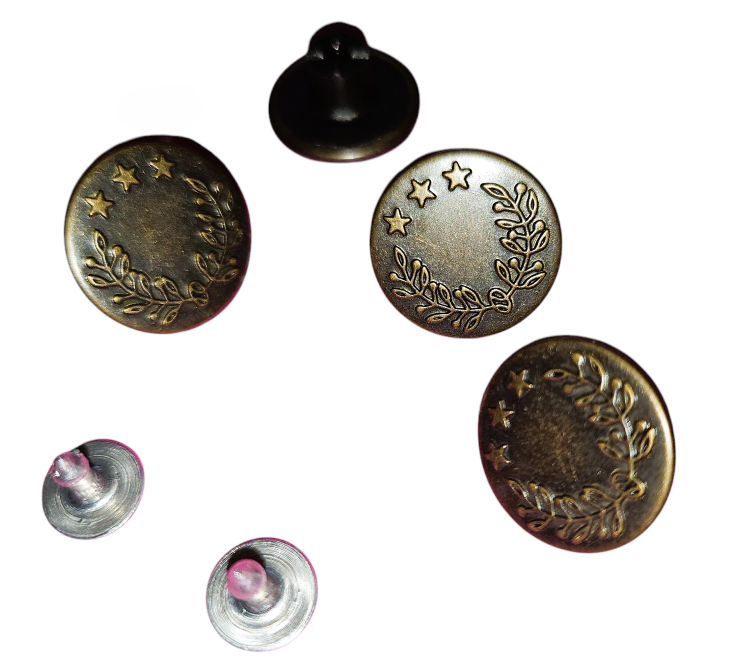 Nähfrei Jeansknöpfe zum Einschlagen, 17mm