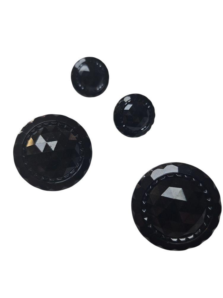 Eleganter Knopf schwarz, 27mm 17mm