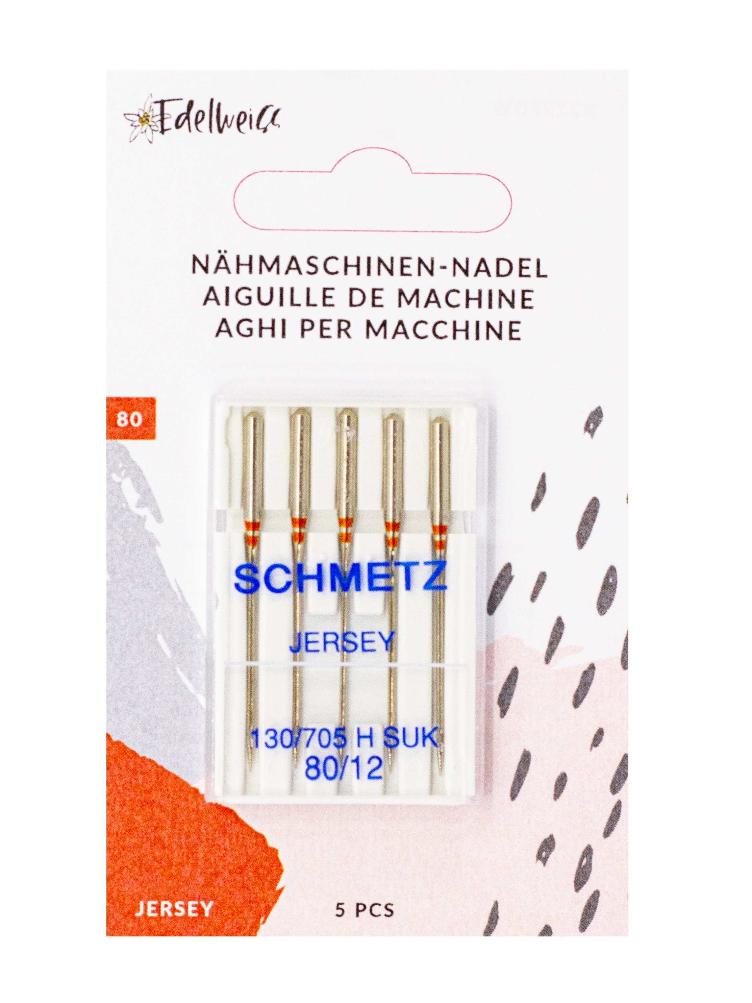 Edelweiss Nähmaschinennadel Jersey Kugelspitze, 80