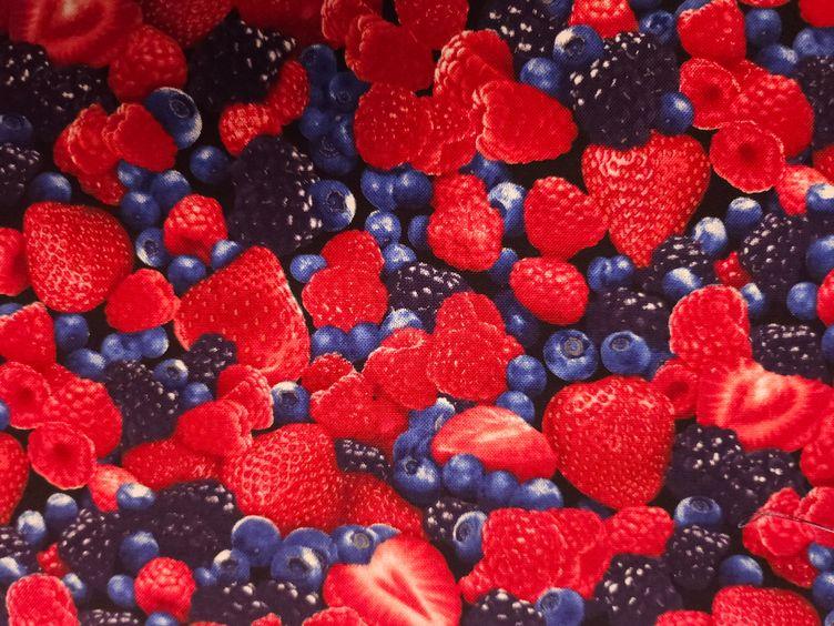 Fruchtsalat Baumwollstoff - 0