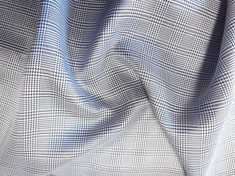 Futterstoff Glencheck, grau