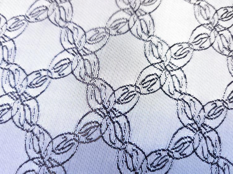 Futterstoff Muster grau - 1