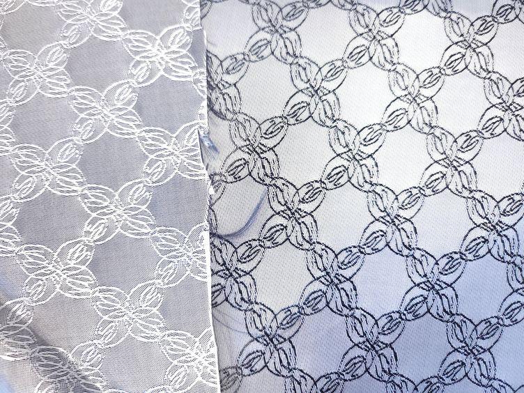 Futterstoff Muster grau - 3