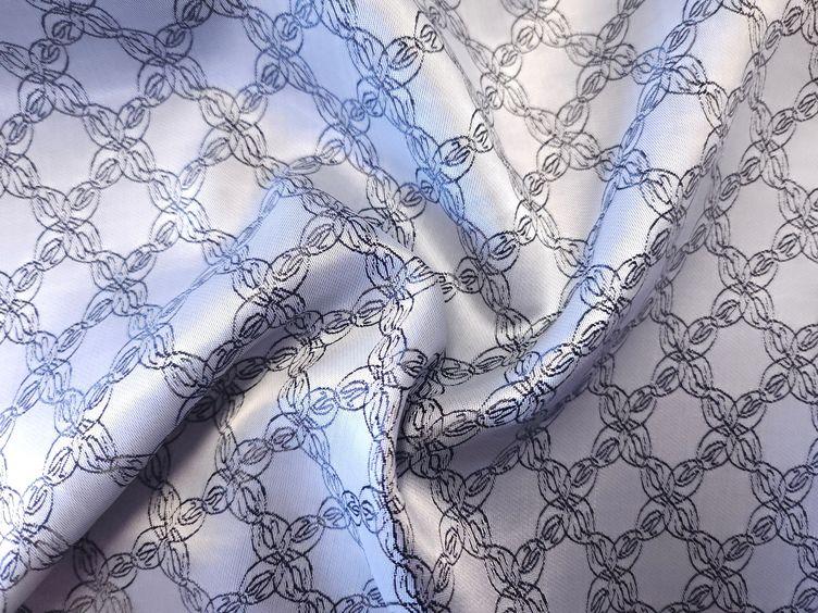 Futterstoff Muster grau