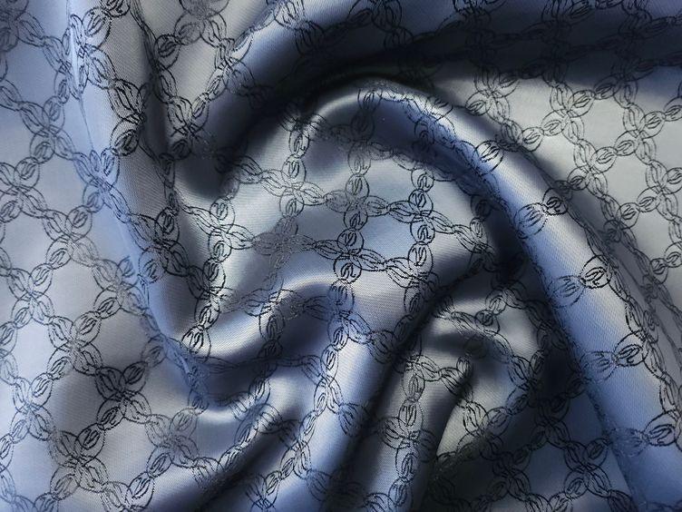 Futterstoff Muster schwarz