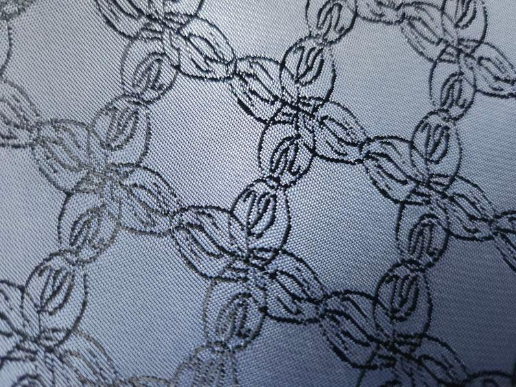 Futterstoff Muster schwarz - 0