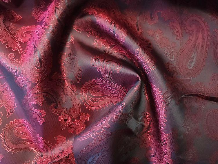 Futterstoff Paisley, rot