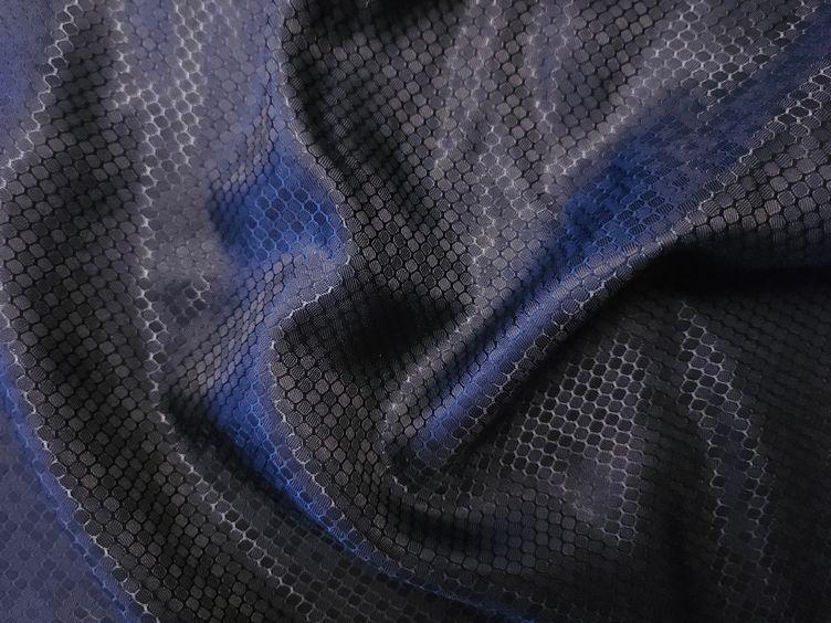 Futterstoff Wabenmuster, dunkelblau
