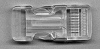 Steckschnalle transparent 25mm
