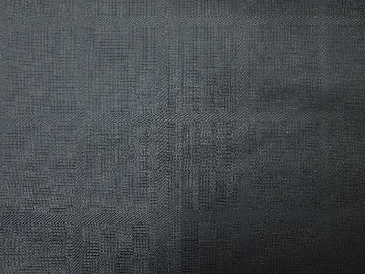 Wollstoff Ton in Ton, schwarz - 0