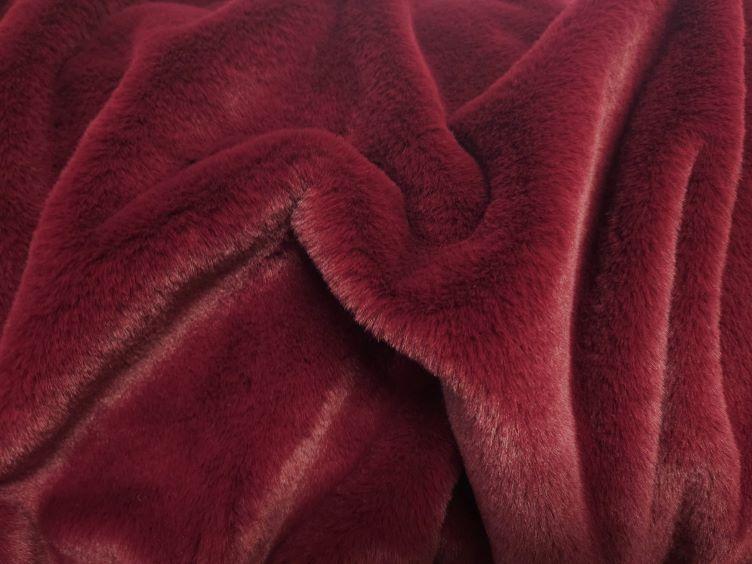 Kunstfell weinrot