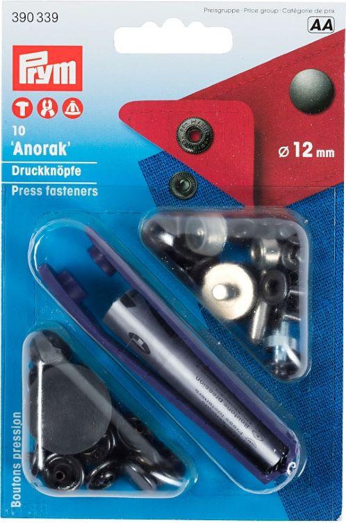 Prym Nähfrei Druckknöpfe `Anorak` 12 mm div. Farben - 0