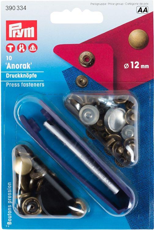 Prym Nähfrei Druckknöpfe `Anorak` 12 mm div. Farben - 2