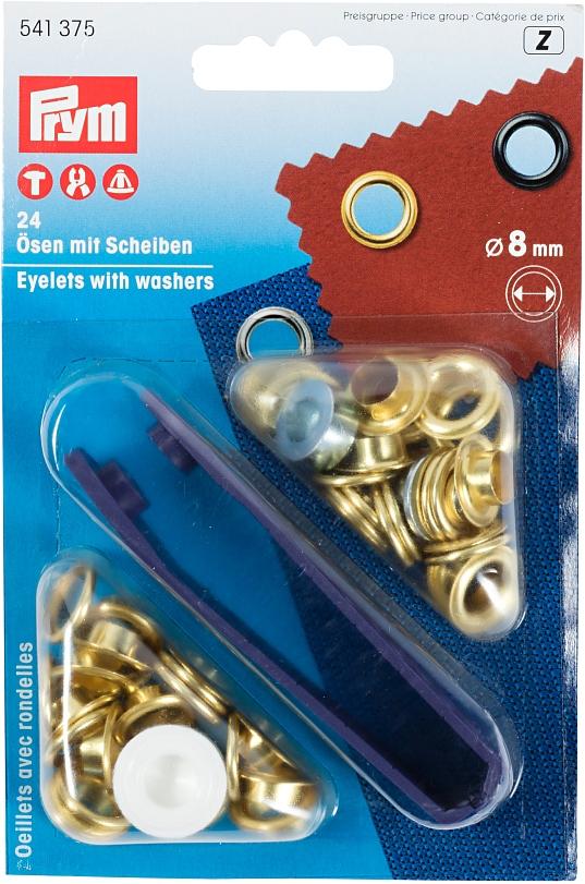 Prym Ösen mit Scheiben 8mm - 0