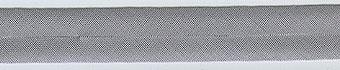 Baumwoll-Schrägband 40/20 mm, silbergrau