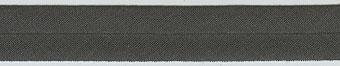 Baumwoll-Schrägband 40/20 mm, dunkelgrau
