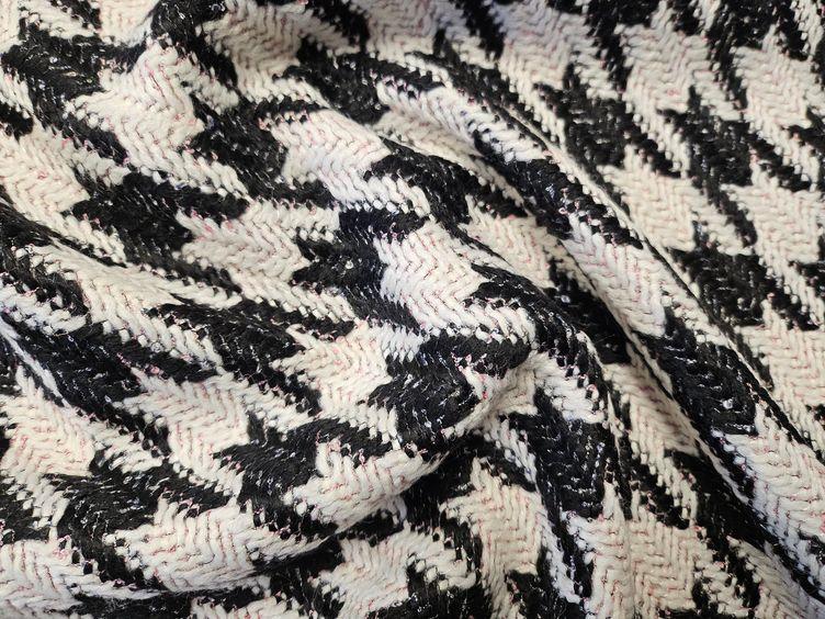 Weicher Wollstoff Pied de Poule