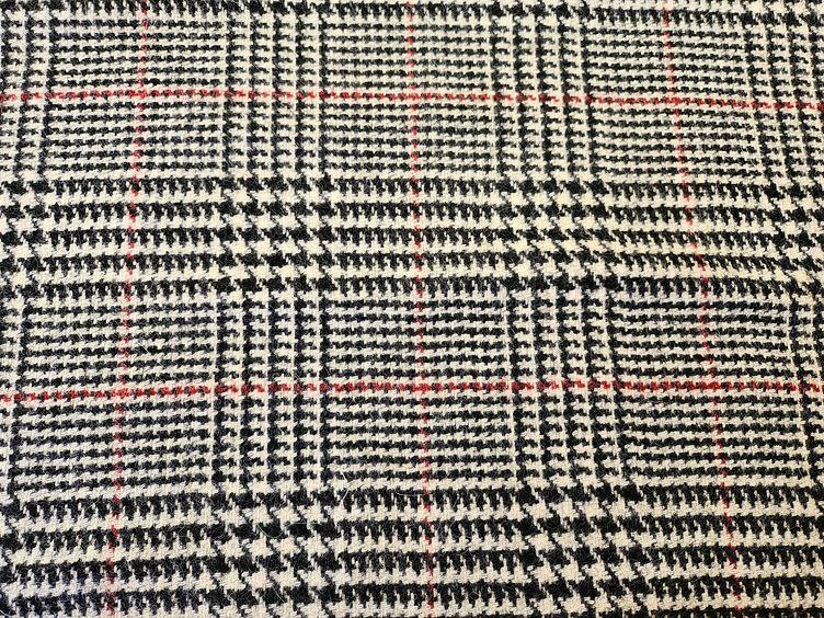 Tweed Stoff Karo - 0