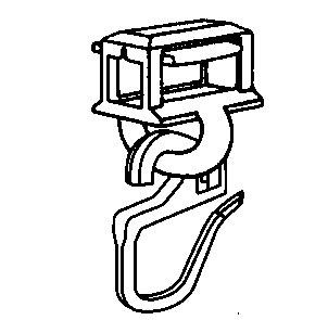 Vorhang Querbügel-Gleiter Clic-MAXI mit Haken, 20 Stk.