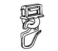 Vorhang Querbügel-Gleiter Clic-MINI mit Haken, 20 Stk.